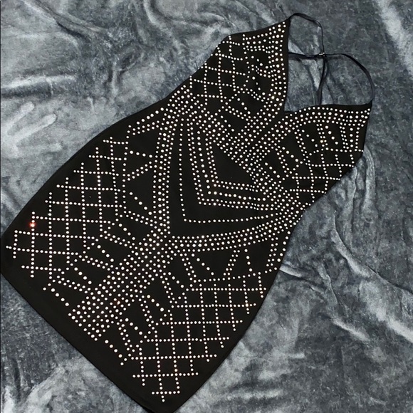 Black Sequin Dress